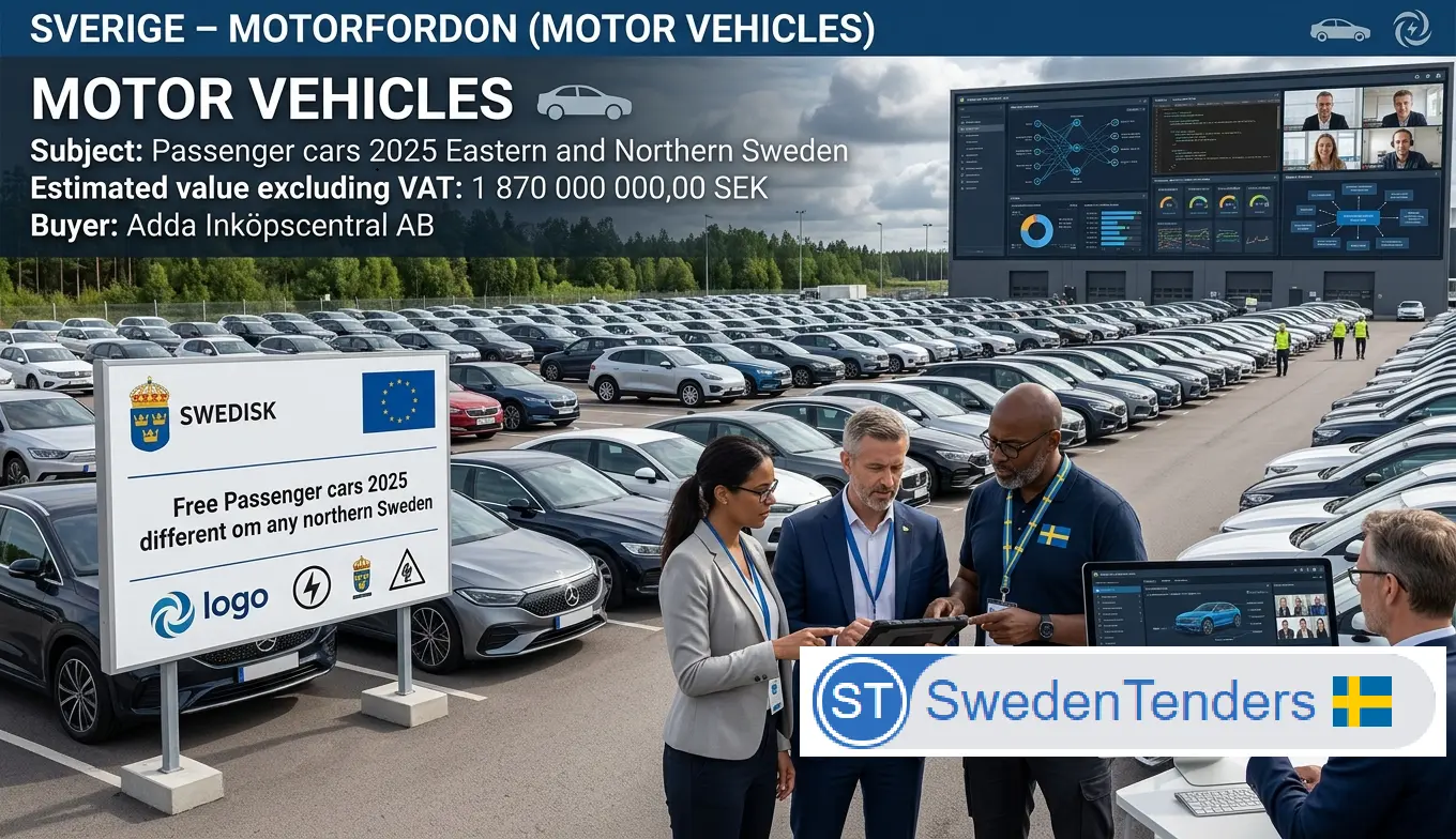 Ten Car Manufacturers Appointed to Sweden's 1.87 Billion Kronor Public Fleet...
