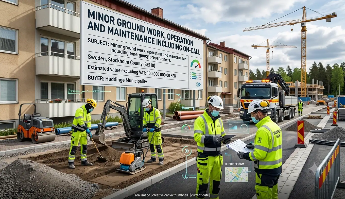 Huddinge Awards Orca Entreprenad SEK 200 Million Framework for Groundworks and...