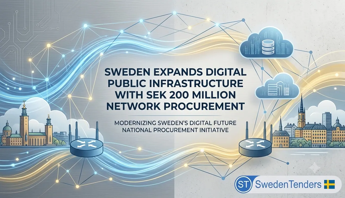 Sweden Strengthens Municipal Digital Infrastructure Through Major Network Procurement
