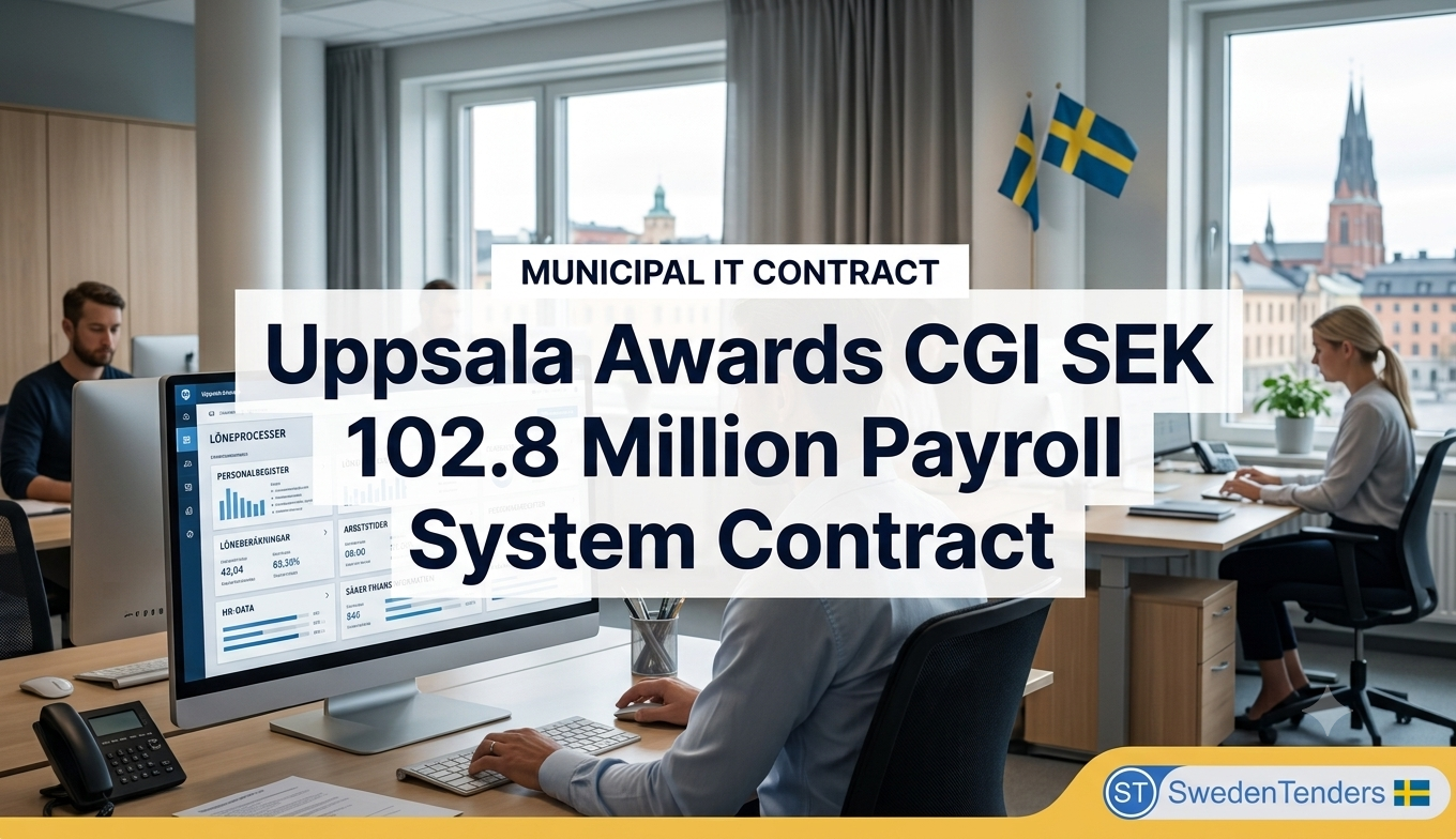 Uppsala Awards CGI SEK 102.8 Million Contract to Modernise Municipal Payroll Systems