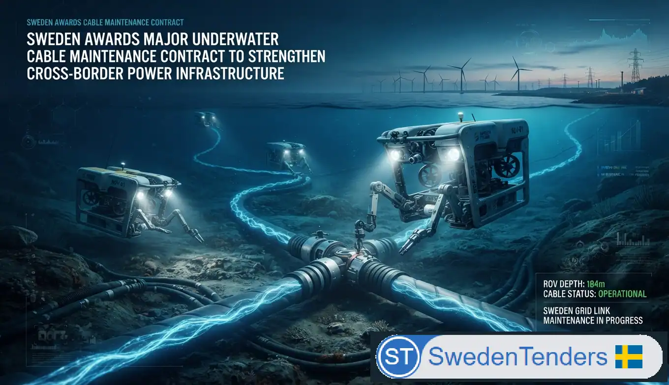 Sweden Awards Major Underwater Cable Maintenance Contract to Strengthen Cross-Border Power Infrastructure