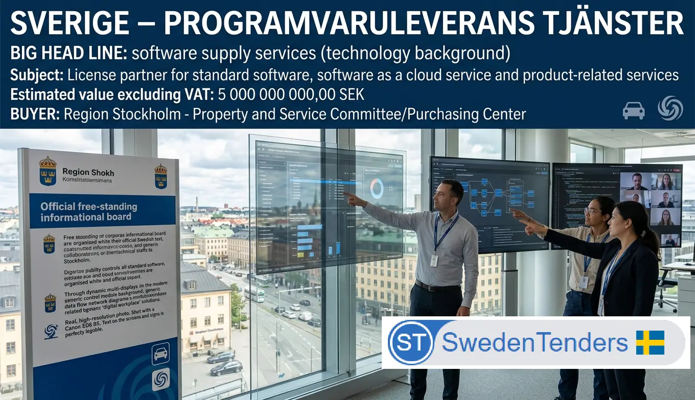Sweden's Region Stockholm Awards Software Licensing Partnership Worth Up to SEK...