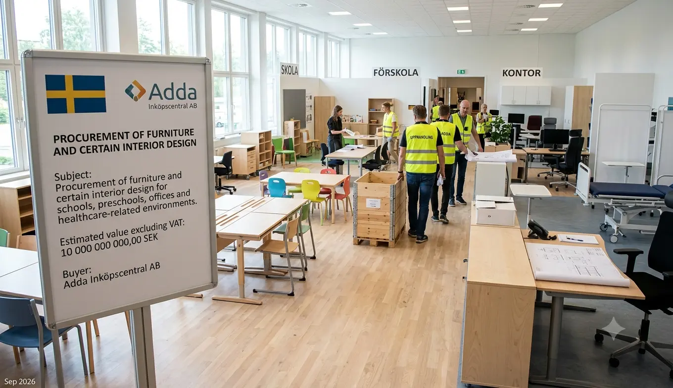 Adda Inköpscentral Awards Multi Billion SEK Furniture Framework to Over Twenty Suppliers Across Nine Categories